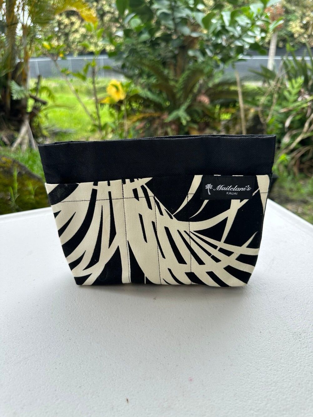 Mailelani's Kauai Hawaiian Tropical Inspired External Pockets Hook Loop Pouch